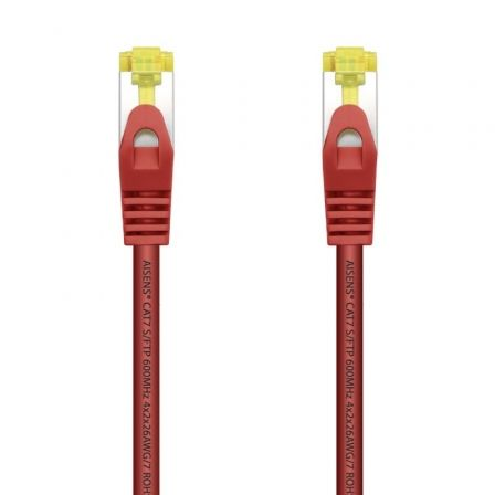 Cable de Red RJ45 SFTP Aisens A146-0468 Cat.7/ 25cm/ Rojo