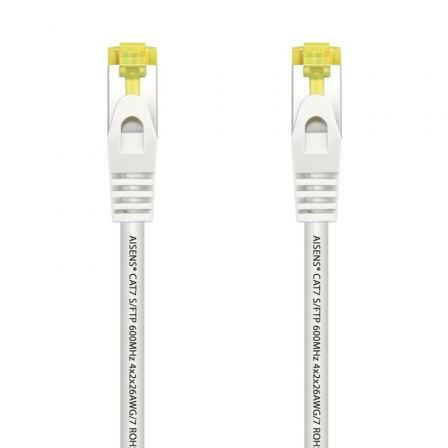Cable de Red RJ45 SFTP Aisens A146-0490 Cat.7/ 1m/ Blanco