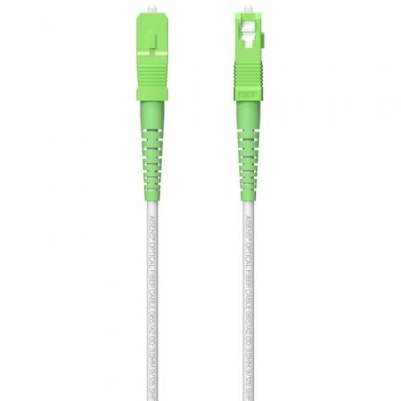 Cable de Fibra Óptica G657A2 3.0 9/125 SMF Aisens A152-0616/ LSZH/ 80m/ Blanco